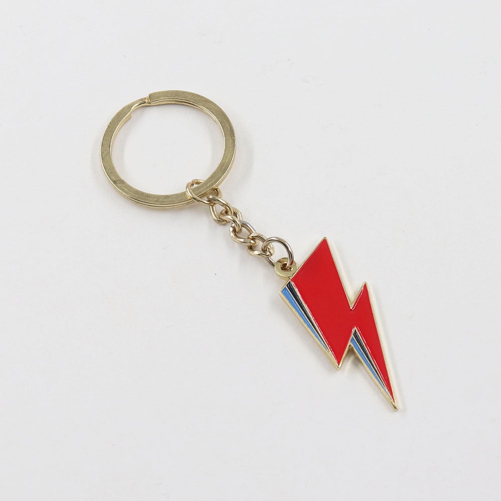 Lightning Bolt Keyring and Badge Set | BowieGallery